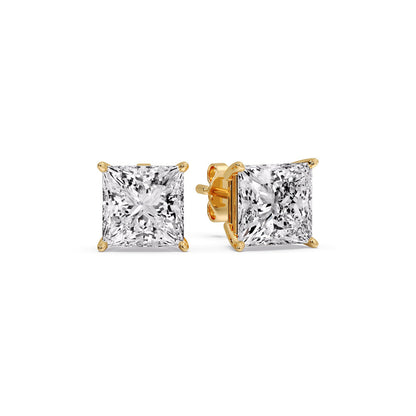Princess Cut Diamond Stud Earring Fascinating Diamonds
