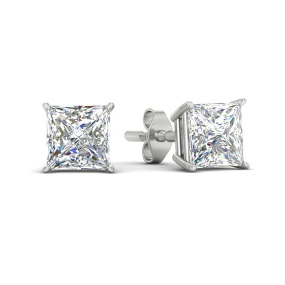 Princess Cut Diamond Stud Earring Fascinating Diamonds