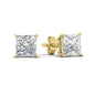 Princess Cut Diamond Stud Earring Fascinating Diamonds