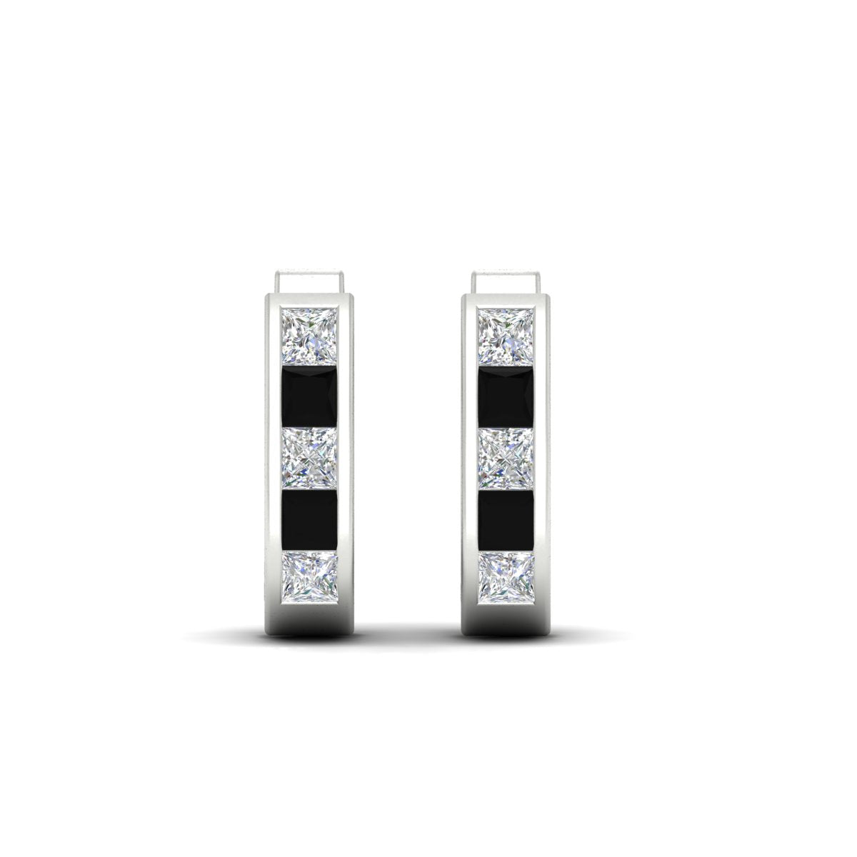 Channel Set Huggie Hoop Earring Fascinating Diamonds