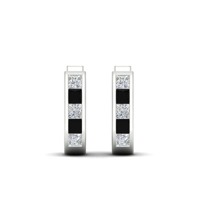 Channel Set Huggie Hoop Earring Fascinating Diamonds