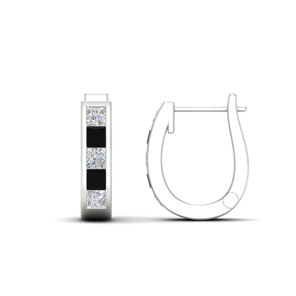 Channel Set Huggie Hoop Earring Fascinating Diamonds