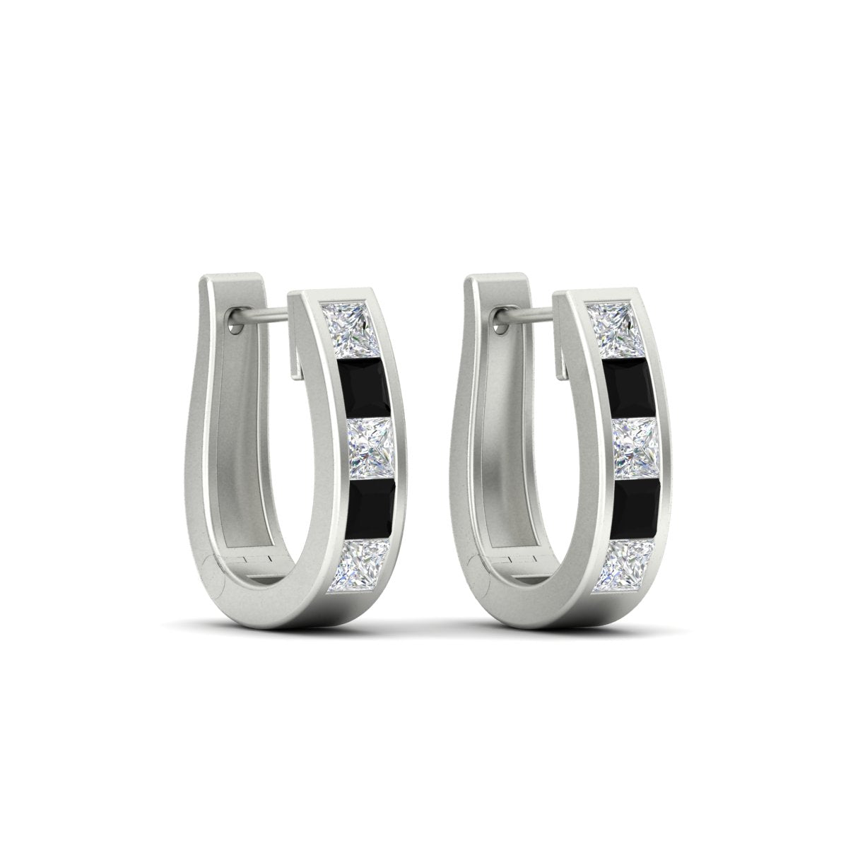 Channel Set Huggie Hoop Earring Fascinating Diamonds