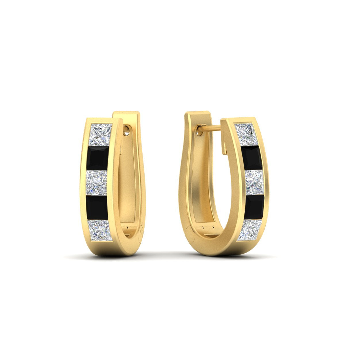 Channel Set Huggie Hoop Earring Fascinating Diamonds