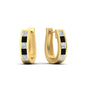 Channel Set Huggie Hoop Earring Fascinating Diamonds