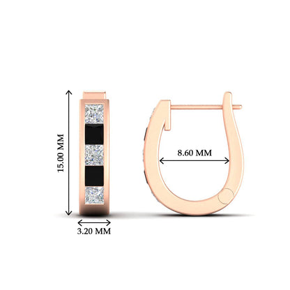 Channel Set Huggie Hoop Earring Fascinating Diamonds