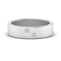 Princess Cut Brush Finish Band Fascinating Diamonds