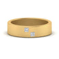 Princess Cut Brush Finish Band Fascinating Diamonds