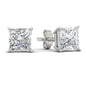 Princess Cut Diamond Stud Earring Fascinating Diamonds