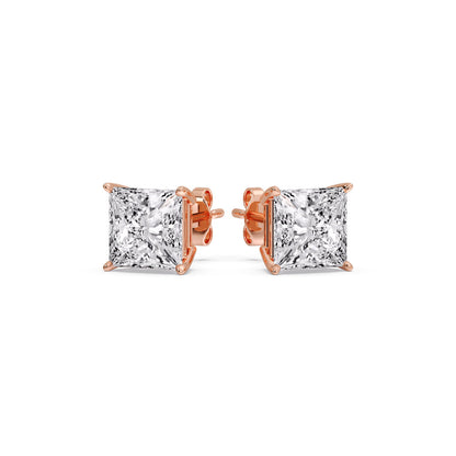 Princess Cut Diamond Stud Earring Fascinating Diamonds