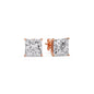 Princess Cut Diamond Stud Earring Fascinating Diamonds