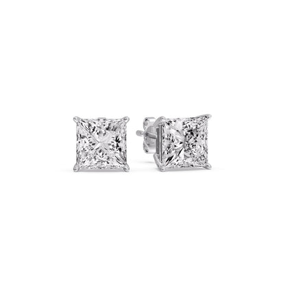 Princess Cut Diamond Stud Earring Fascinating Diamonds