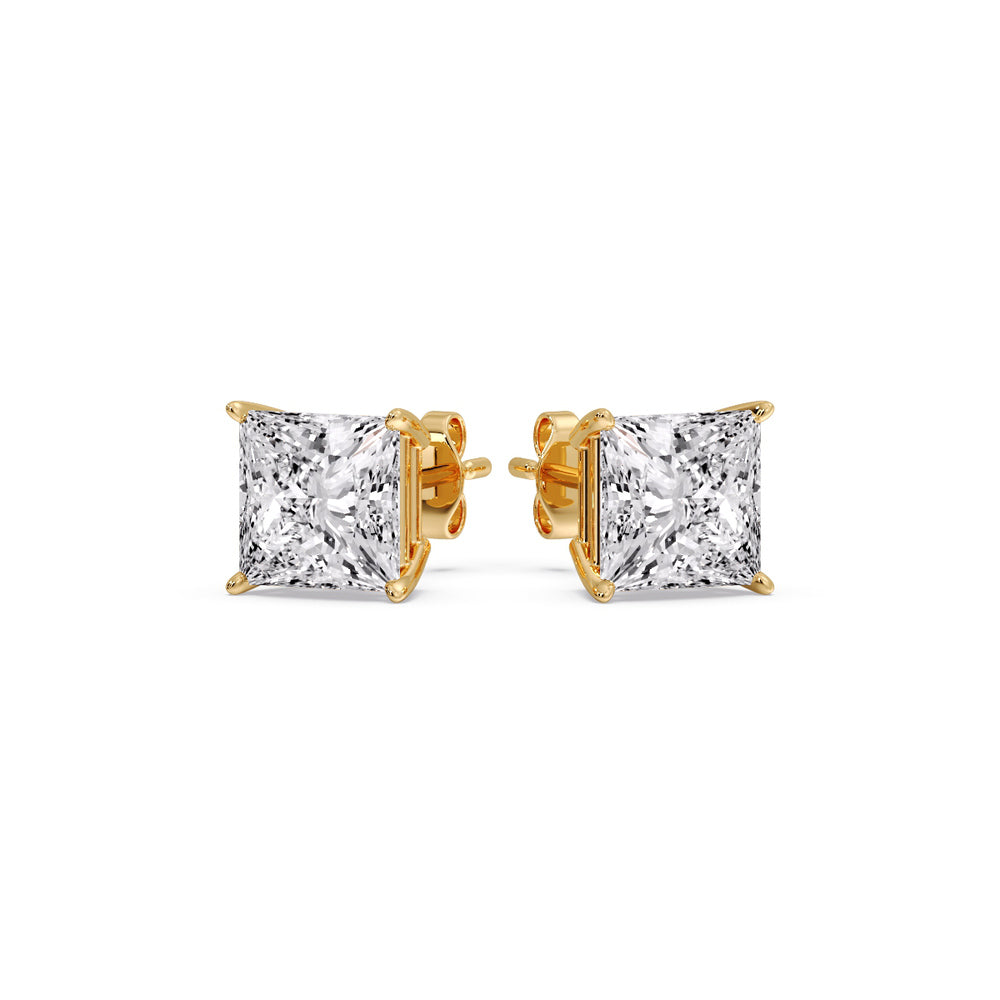 Princess Cut Diamond Stud Earring Fascinating Diamonds