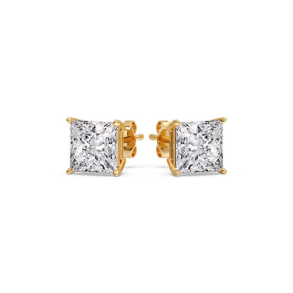 Princess Cut Diamond Stud Earring Fascinating Diamonds