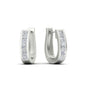 Channel Set Huggie Hoop Earring Fascinating Diamonds
