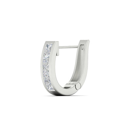 Channel Set Huggie Hoop Earring Fascinating Diamonds