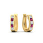 Channel Set Huggie Hoop Earring Fascinating Diamonds