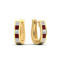 Channel Set Huggie Hoop Earring Fascinating Diamonds