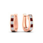 Channel Set Huggie Hoop Earring Fascinating Diamonds