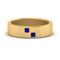 Princess Cut Brush Finish Band Fascinating Diamonds