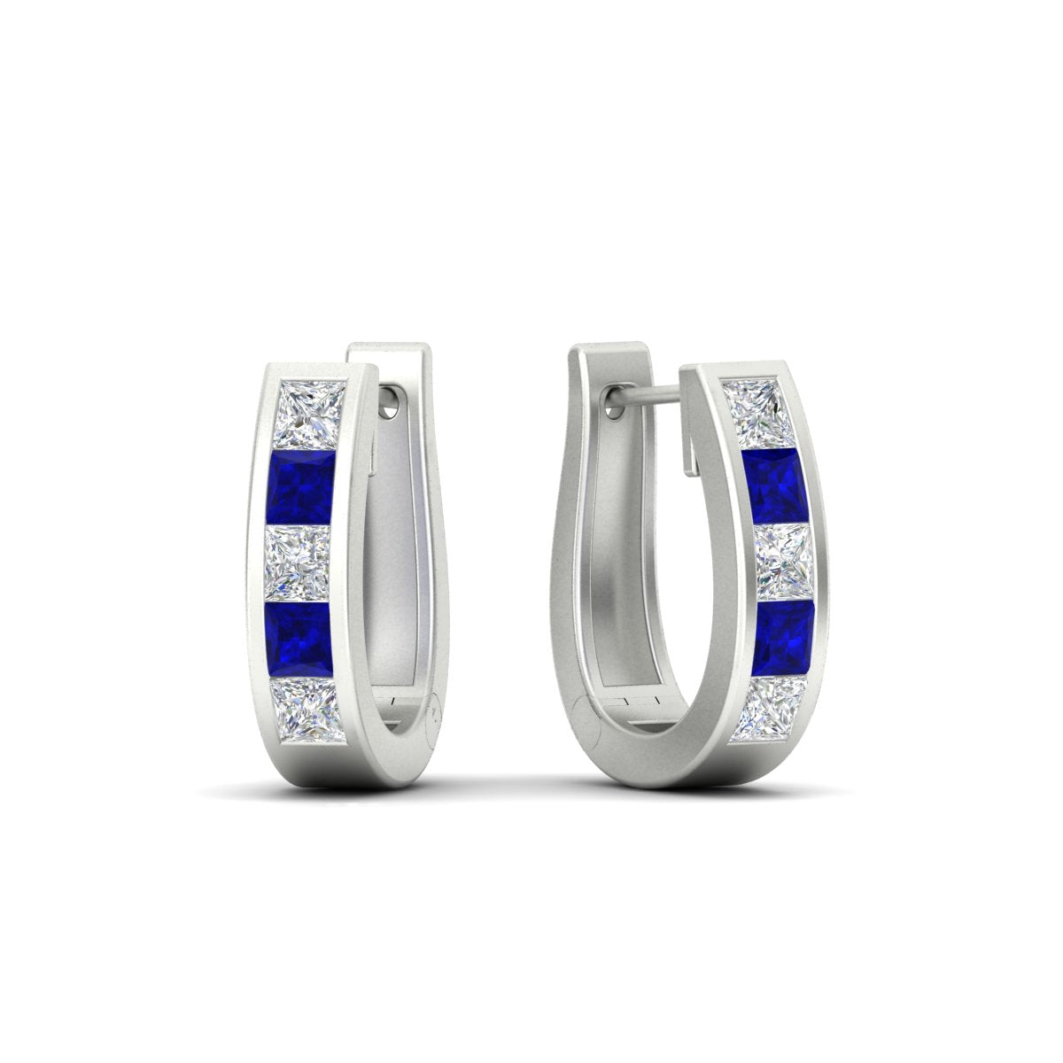 Channel Set Huggie Hoop Earring Fascinating Diamonds