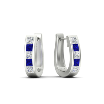 Channel Set Huggie Hoop Earring Fascinating Diamonds