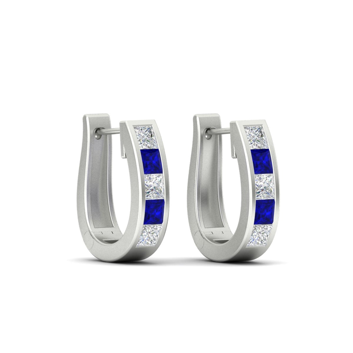 Channel Set Huggie Hoop Earring Fascinating Diamonds