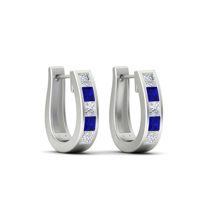Channel Set Huggie Hoop Earring Fascinating Diamonds