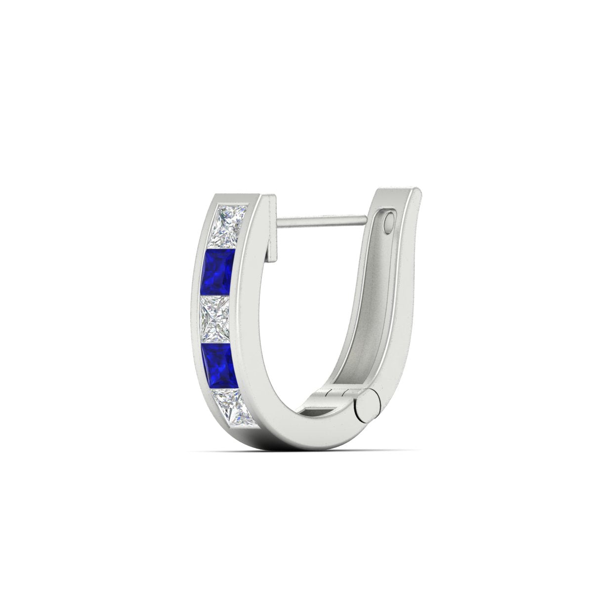 Channel Set Huggie Hoop Earring Fascinating Diamonds