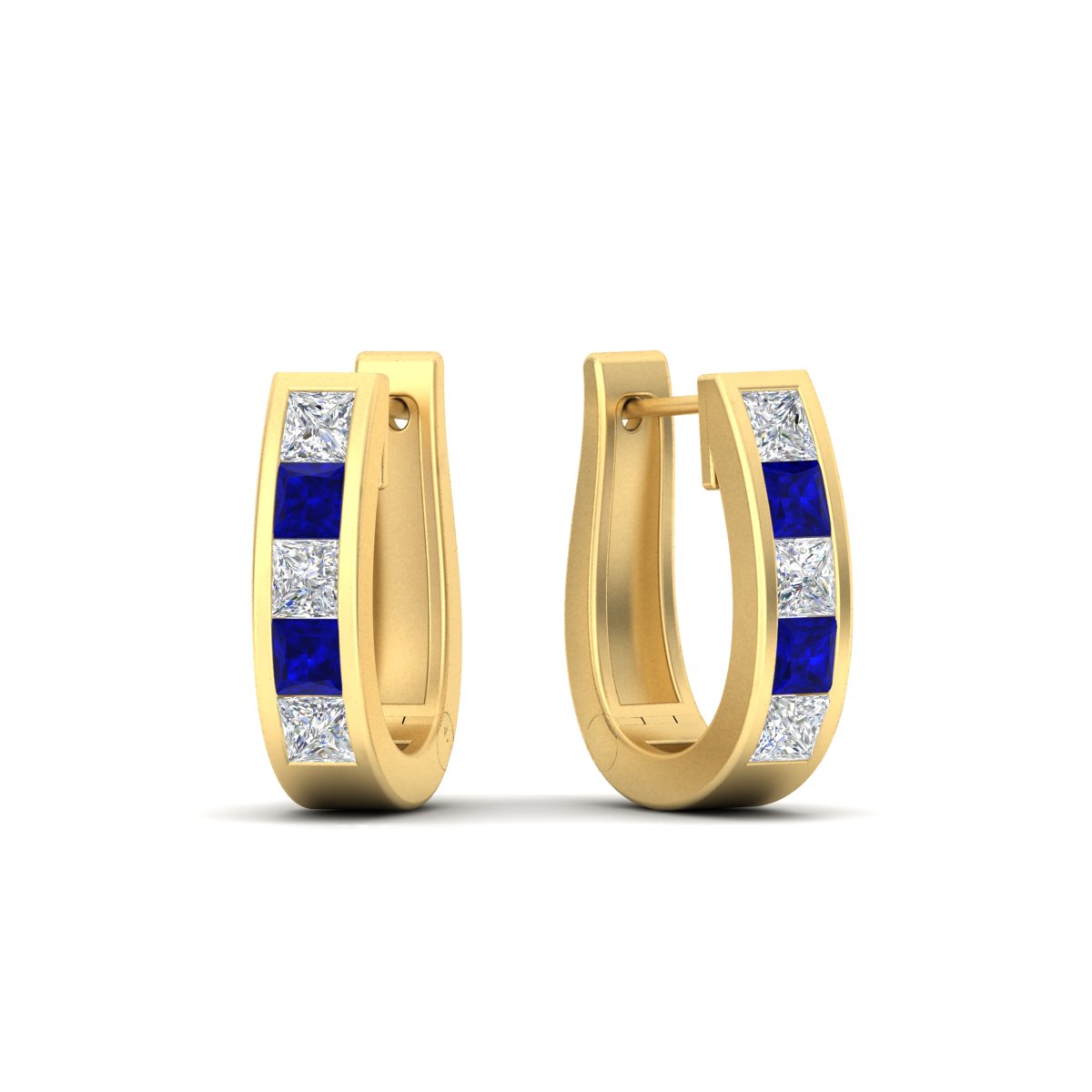 Channel Set Huggie Hoop Earring Fascinating Diamonds
