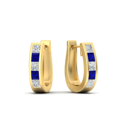 Channel Set Huggie Hoop Earring Fascinating Diamonds