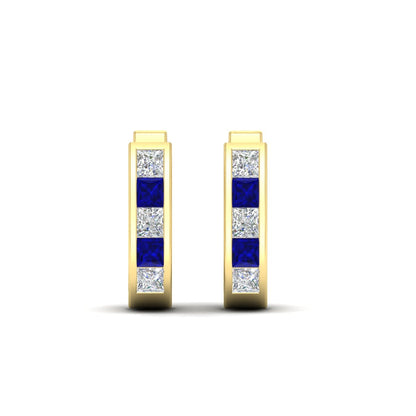 Channel Set Huggie Hoop Earring Fascinating Diamonds