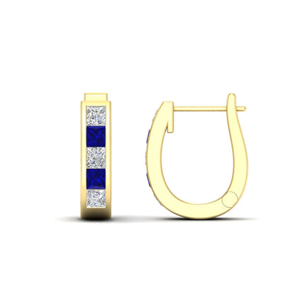 Channel Set Huggie Hoop Earring Fascinating Diamonds