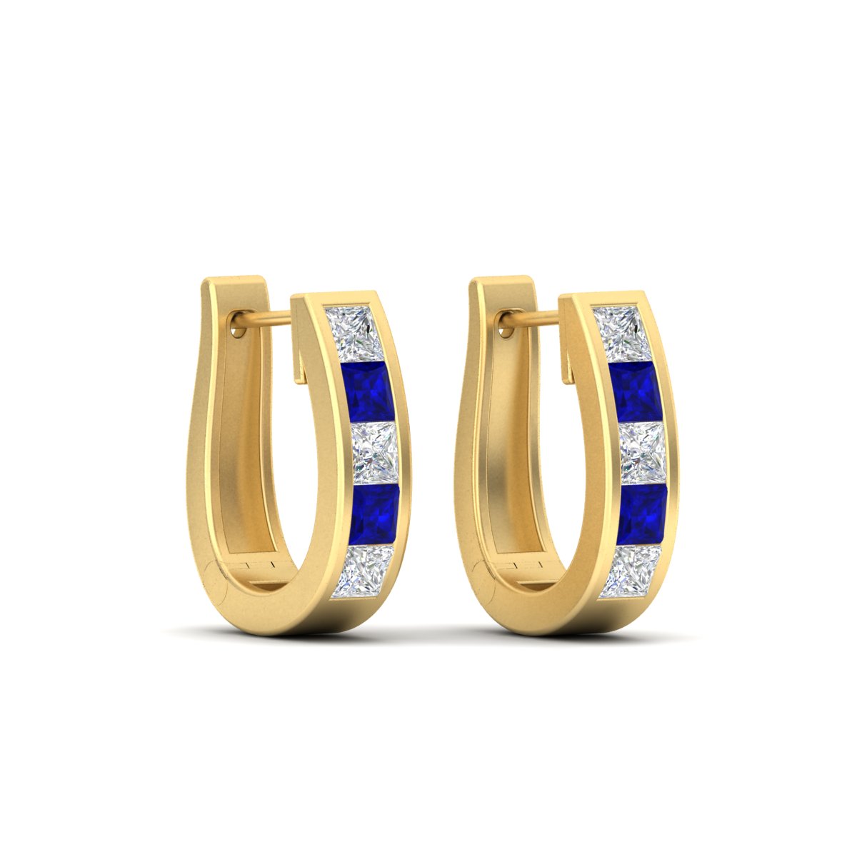Channel Set Huggie Hoop Earring Fascinating Diamonds