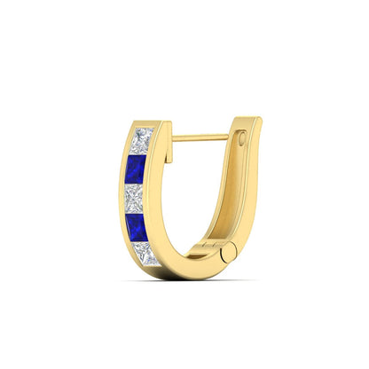 Channel Set Huggie Hoop Earring Fascinating Diamonds