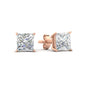 Princess Cut Diamond Stud Earring Fascinating Diamonds