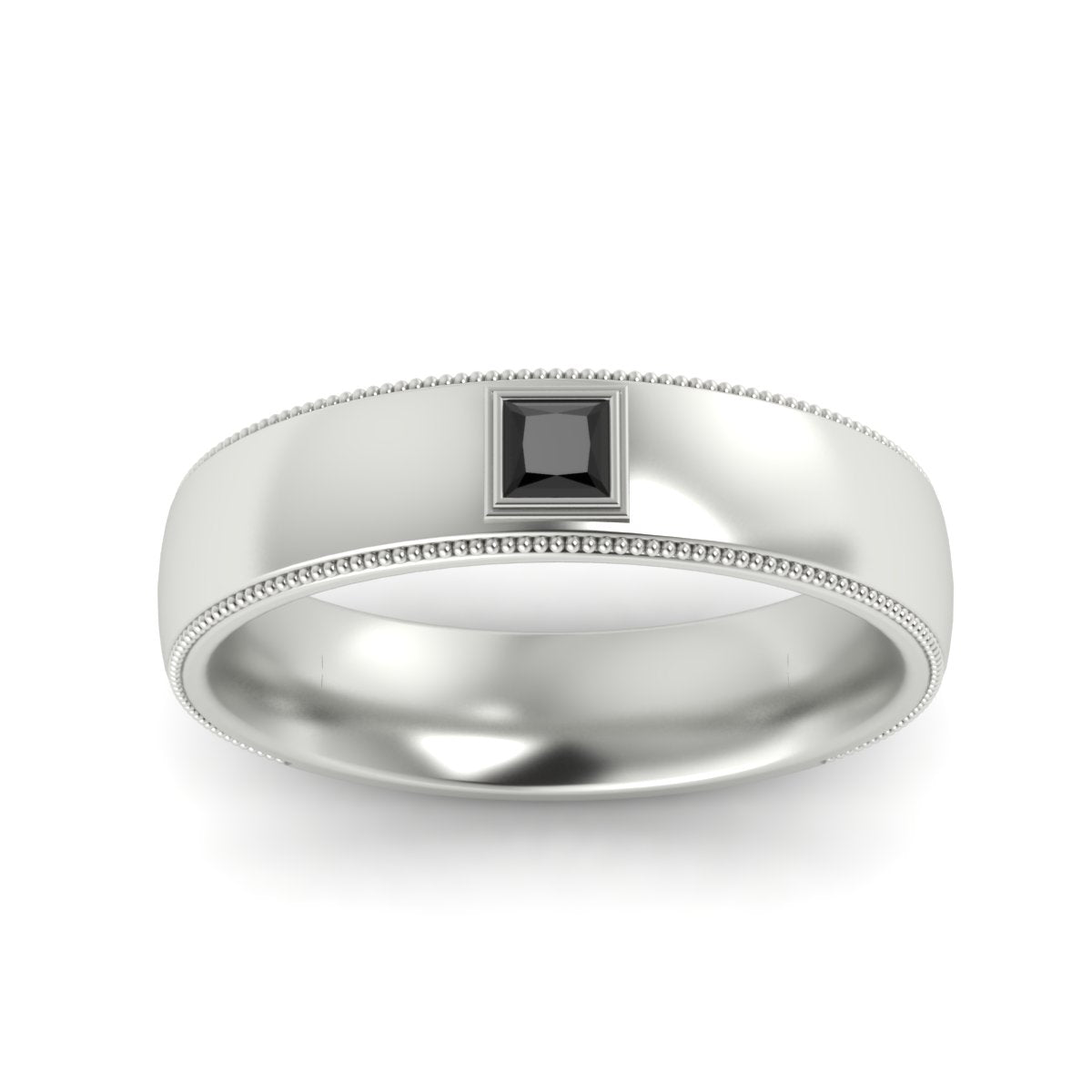 Princess Cut Mens Comfort Fit Promise Ring Fascinating Diamonds