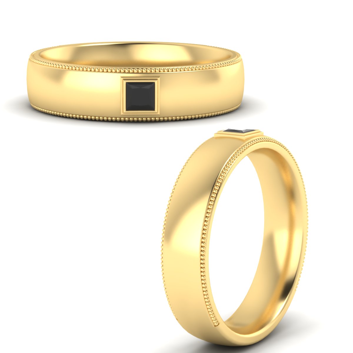Princess Cut Mens Comfort Fit Promise Ring Fascinating Diamonds