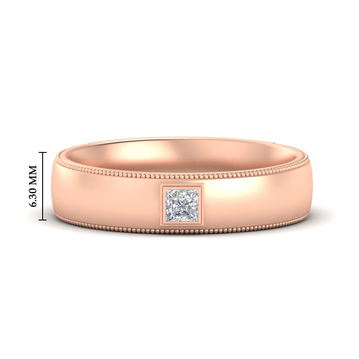 Princess Cut Mens Comfort Fit Promise Ring Fascinating Diamonds