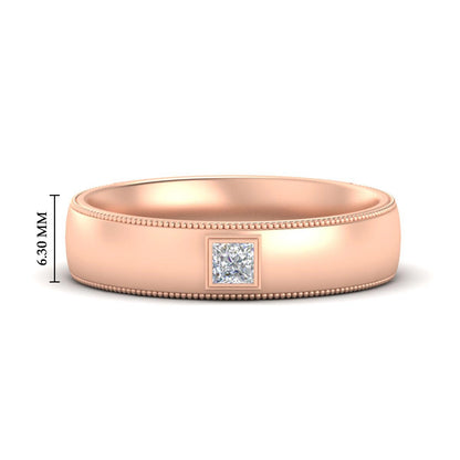 Princess Cut Mens Comfort Fit Promise Ring Fascinating Diamonds
