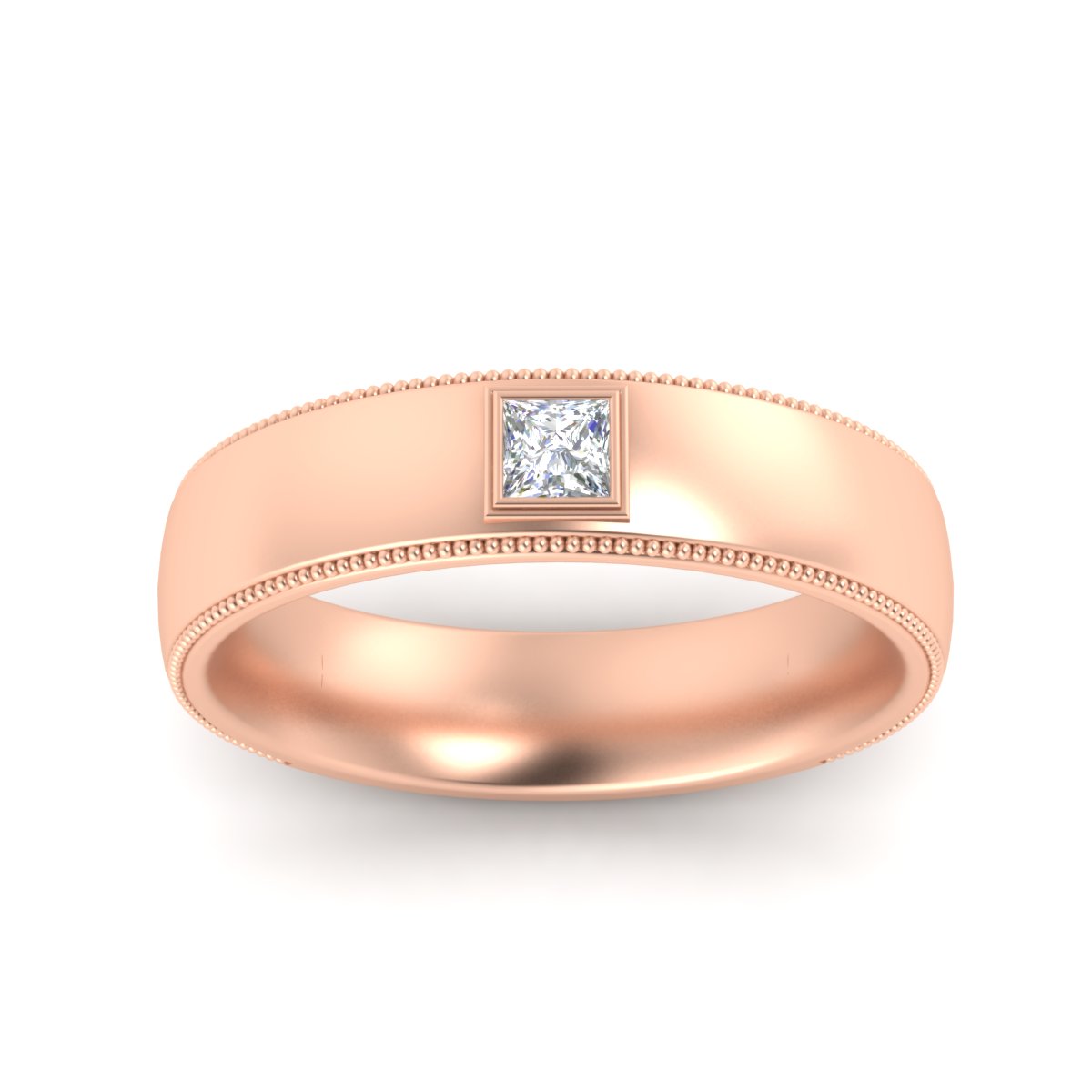 Princess Cut Mens Comfort Fit Promise Ring Fascinating Diamonds