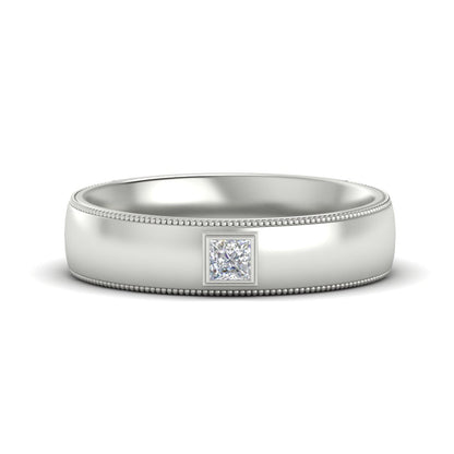 Princess Cut Mens Comfort Fit Promise Ring Fascinating Diamonds