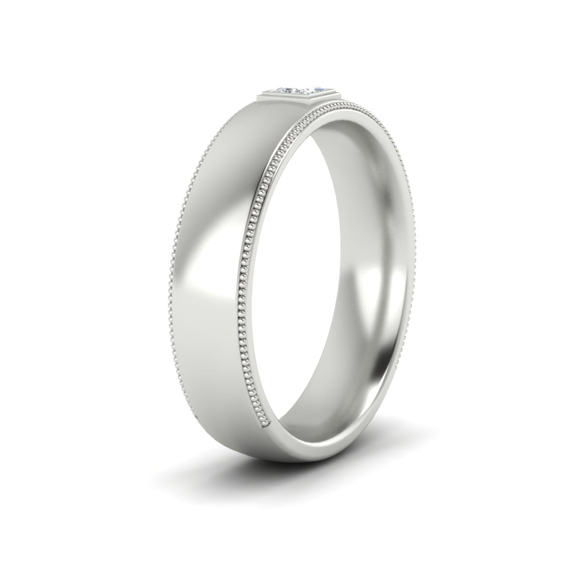 Princess Cut Mens Comfort Fit Promise Ring Fascinating Diamonds