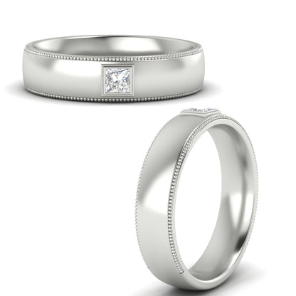 Princess Cut Mens Comfort Fit Promise Ring Fascinating Diamonds