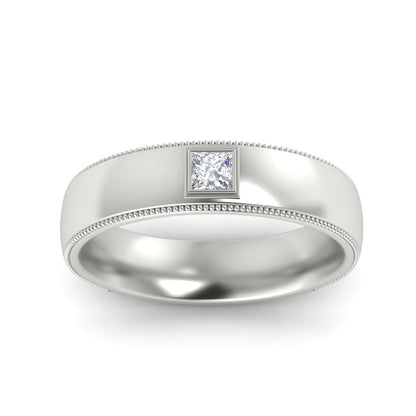 Princess Cut Mens Comfort Fit Promise Ring Fascinating Diamonds