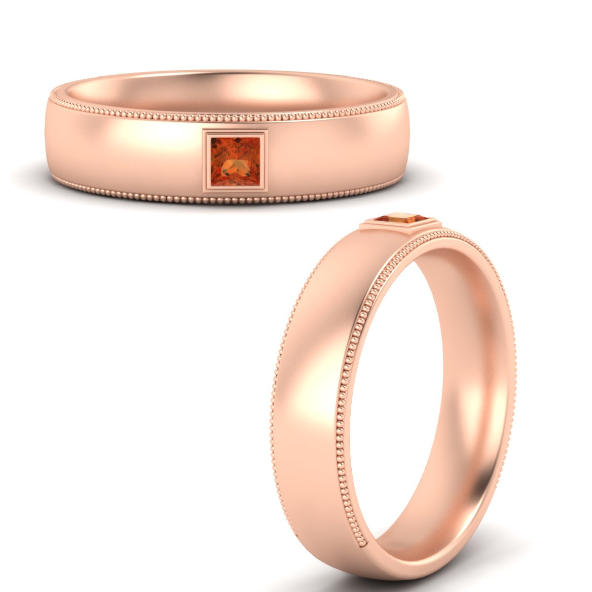Princess Cut Mens Comfort Fit Promise Ring Fascinating Diamonds