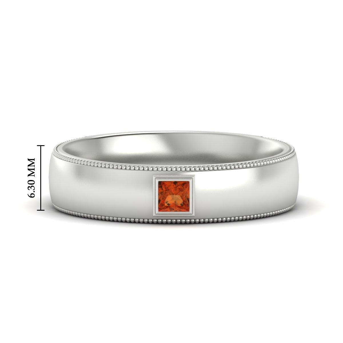 Princess Cut Mens Comfort Fit Promise Ring Fascinating Diamonds