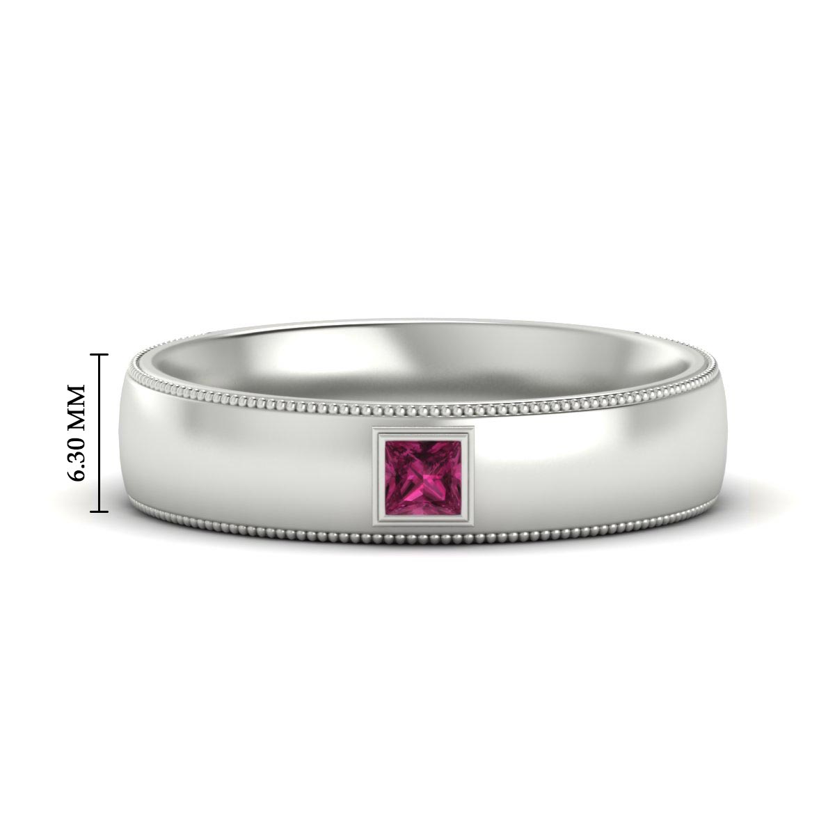 Princess Cut Mens Comfort Fit Promise Ring Fascinating Diamonds