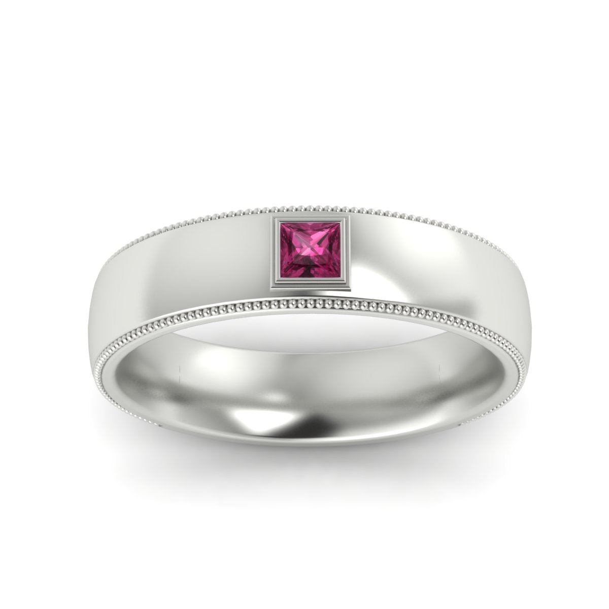 Princess Cut Mens Comfort Fit Promise Ring Fascinating Diamonds