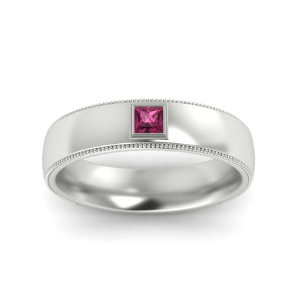 Princess Cut Mens Comfort Fit Promise Ring Fascinating Diamonds